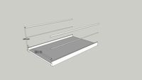walk-on platform SK 1800x3000mm h1100_1200mm SK