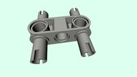 Lego Technic Connector Block 3 Sock 4 Conn