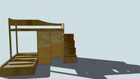 CAMAROTE CON CLOSET Y ESCALONES CAJON