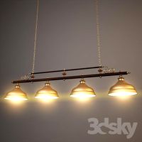 Billiard lamp Romiks copper