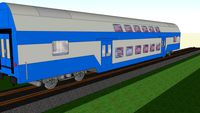 ČD Bmo double-decked passenger coach