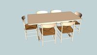 Borge Mogensen table and chairs