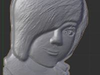 Download free Girl basrelief 3D Model