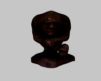 Wooden thinker 3D Model