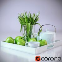 Composition with tulips (Corona + Vray renders)