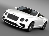 Bentley Continental GTC 2015 3D Model