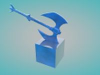 Hard poly Axe 3D Model