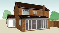 3 Bed House with Garden Room Extension