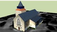 Eglise de Saint Chartier, Saint Chartier (Indre), FRANCE