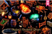 Stylized Medieval Props