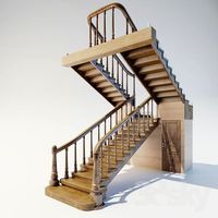 wooden staircase