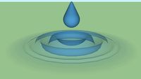 Falling drop