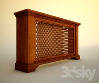 Wooden screen for radiator