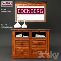 Edenberg - Skano Chest of 6 drawers + Mirror
