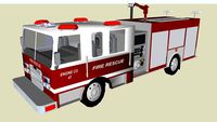 a generic fire pumper