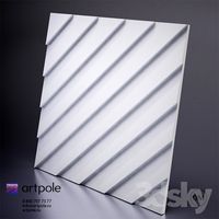 Gypsum 3D panel Lambert from Artpole
