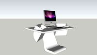 Zaor iDesk Wokstation- White
