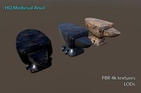 HQ PBR Medieval anvil