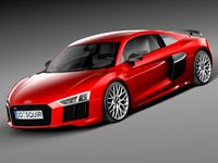Audi R8 V10 Plus 2016 3D Model