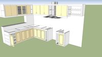 cocina con alacenas
