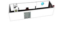 woonkamer met haard