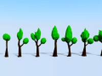 Tree low poly pack 3D Model