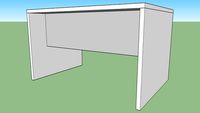 Mesa de trabajo 120x80x72 cm gris/ aluminio