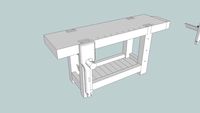 Old School Roubo Workbench from Popular Woodworking Magazine August 2010