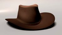 Download free Western Hat 3D Model
