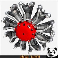 Radial Engine 9 3D Model