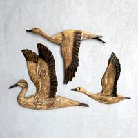 «Reeds Migration Wood Wall Set»