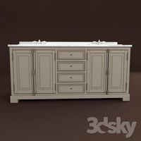French Casement Double Vanity Sink