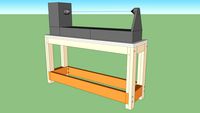 Basic workbench or lathe stand