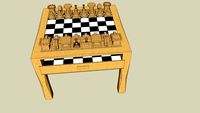 Table de jeu d'échecs