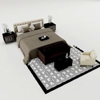Bedroom set 013 3D Model