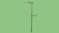 Lampadaire avec élairage piéton