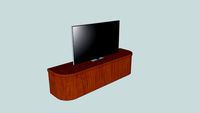 55' LED flat Screen TV + cabenet
