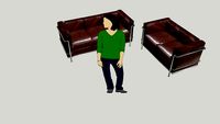 Sillones de piel color cafe