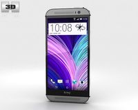 HTC M8 Gray 3D Model