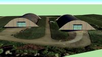 L Type Hangars, Aston Down Airfield, Gloucestershire