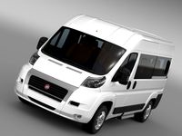 Fiat Ducato Panorama L2H2 2006-2014 3D Model