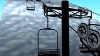 1970s Riblet Double Chair Chairlift