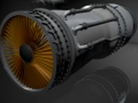 Jet Engine 3D Model
