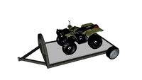 Aanhanger met quad