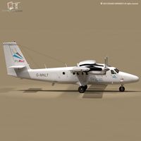 DHC6 Twin Otter 3D Model