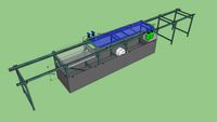 stretcher conveyor system for patient decontamination