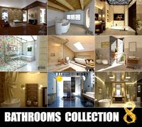Bathrooms collection 8 3D Model