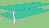 Parallelogram Glass Coffee Table