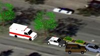 Car Accident in Oakland, California, USA.