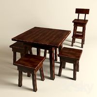 Wooden furniture shabby